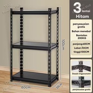 Rak Besi Susun Rak Gudang Rak supermarket Rak dapur Rak besi serbaguna Rak besi siku Rak Aquarium Ra