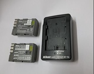 Nikon EN-EL3e 電池及 MH-18a 充電器