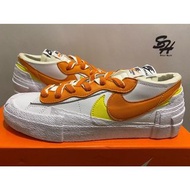 SACAI x NIKE BLAZER LOW 白橙 雙勾 解構 DD1877-100