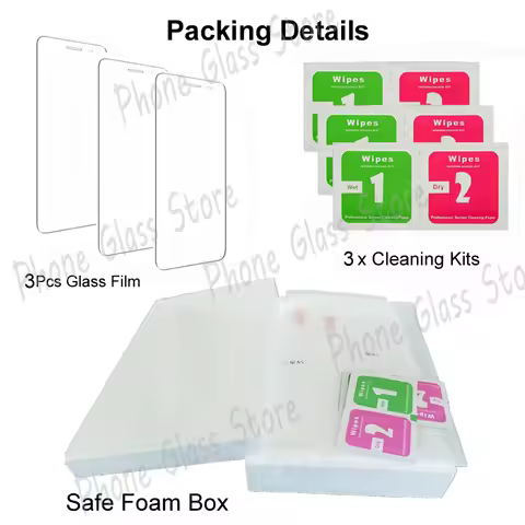 3Pcs Tempered Glass For Samsung Galaxy Z Fold 7 6 5 4 3 Fold7 Fold6 Fold5 7 Screen Protector HD Crys