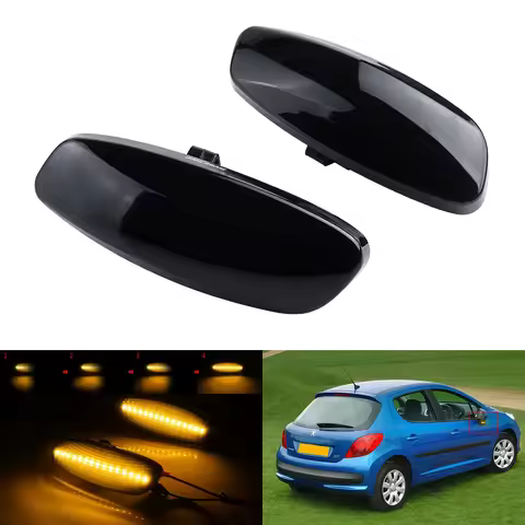 For Peugeot 207 308 RCZ Citroen Dynamic LED Side Marker Indicator Repeater Light