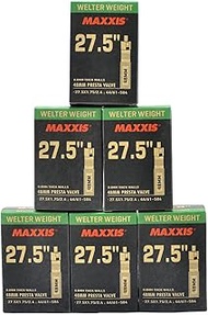 Maxxis Welter Weight 27.5 x 1.50-1.75 Bike Inner Tube Presta FV, 6 Pack, STB2027-6