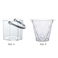 [whfashionkk] Clear Ice Bucket Ice Tub Ice Container Wine Bucket Beverage Chilling Tub for