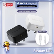 [SAFETY MARK] Baseus 30W/20W PD USB-C Fast Charger + Cable Combo for all mobile devices PD3.0 QC3.0