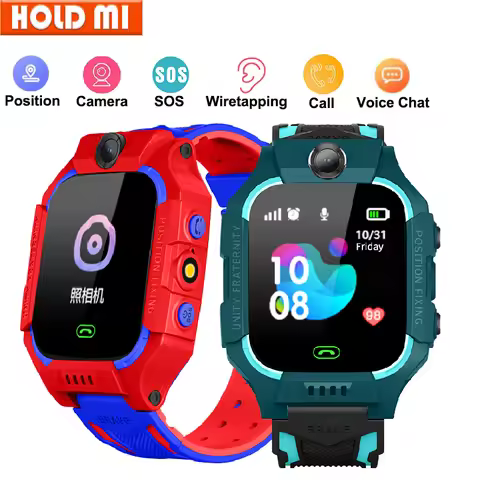 Smart Watch Kids 2g Sim Card Smartwatch for Children SOS Tracker Call Phone Camera Voice Chat Photo 