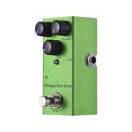Guitar Vintage Overdrive Effects Pedal Drive/Volume/Tone Controls Knob DC 9V 6.35mm Input/Output Int