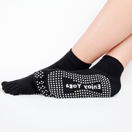 Slip-resistant Trampoline Socks Anti-slip Sports Socks Non-slip Yoga Socks Five-toe Pilates Socks Grip Toe Socks