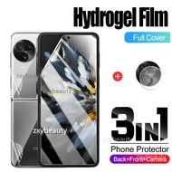 3in1 Soft Hydrogel Film For Oppo Find N3 N2 Flip Back Film For FindN2 Flip N2Flip Filp CPH2437 FindN2Flip N3Flip FindN3 Flip Camera Lens Protector Full Cover Screen Protector Lens