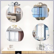 Bathroom Soft Mirror Wall Sticker Self-adhesive Mirror-surface Wall Sticker Bathroom Children's Room Decoration Cartoon Punch-free Wall Sticker