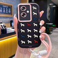 Casing hp for OPPO A79 5G A2 5G Case Personalized black silicone Softcase HP Casing with full contra