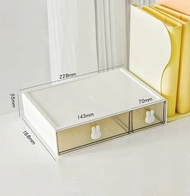 Sg Can Hold A4 Paper Desk Organiser Transparent Stationery Drawer Desk Organizer Cosmetics Desktop S