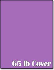 65lb Cover Purple Cardstock Paper - 8.5 x 11 inch - 25 Sheets