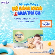 [UB - Pack of 50 Sheets] PASEO Baby Tissue Paper, Soft and Smooth, Safe for Sensitive Skin (3 Layers