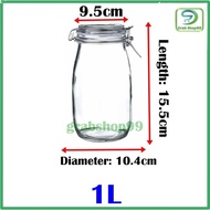 Balang Kaca Kedap Udara Berpenutup Clear Glass Canister Jar Air-tight Leak-proof with Lid- Ikea Styl