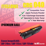 (YELLOW) Compatible Colour Laser Toner Canon 040 CRG CART 040 Cartridge 040 For LBP712CX LBP712 cx L