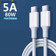5A 80w Type C Double Headed Fast Charging Cable Data Cable / USB C Fast Charging Cable Data Sync / P