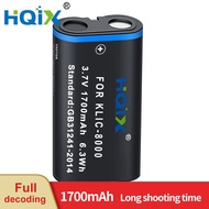 HQIX Suitable for Kodak DX3900 DX4530 DX3500 Camera KLIC-8000 Charger Battery