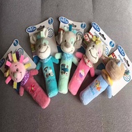 1 Pcs Baby Cute Plush Rattles Toy Soft Dog Mobiles Handbells Newborn Toddlers Grasp Training Toys Ca