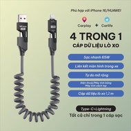 Genuine Anti-Breakage 4 in 1 Fast Charging Phone 4 in 1 Charging Cable