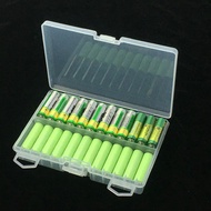 Battery Storage Box Transparent Large Capacity Portable 48Pcs AA AAA Rechargeable Battery Container Organizer for Home