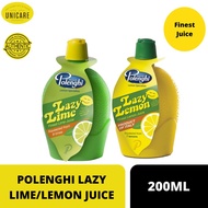 POLENGHI LAZY LIME/LEMON JUICE 200ML Lime Juice Lemon Juice