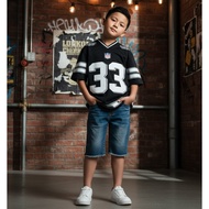 OLIVERKIDS - Boys and girls jersey 3-12 years NO 33 print Full Printing Women Girls Half Vintage Str