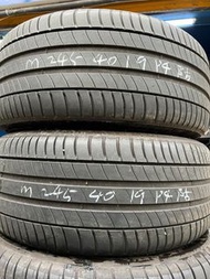 MICHELIN~245/40/19 ~(P4 防爆 )~大量二手~90%~2條~24小時包裝