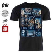 BAJU TSHIRT LELAKI Hard Rock Cafe Unisex Collage City Tee Cool OVERSIZE LELAKI