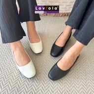 Laviola 4679 FFS - Sepatu Pantofel Wanita Putih Polos Formal Kerja Bidan Perawat