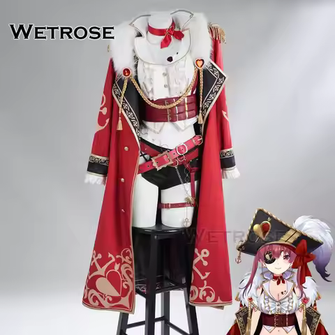 【Wetrose】In Stock Hololive Dreams JP Vtuber Houshou Marine Captain Cosplay Costume