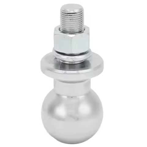 2in Trailer Hitch Ball 3/4x1‑3/4in Shank Universal 3500LBS Steel Chrome Plated Towing Ball Hitch Bal