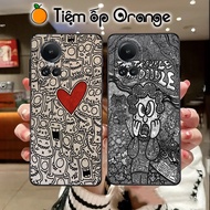 Oppo Reno 10 Pro 5G / Reno10 Pro 5G Case - Oppo Case With Black And White Pattern, Mr.Doodle