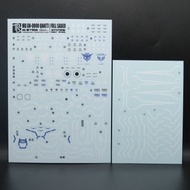 請睇info： MG 00Q Gundam + Full Saber OOQ 全刃式零零Qan[T] 高達水貼 Gundam Decal 一套2張