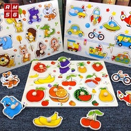 Alphabet for Children Wooden Board Wooden Knob Board Wooden Knob Puzzle Board Wooden Knob Number Boa