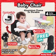 Baby Chair Kerusi Makan Kursi Healing Budak Kanak Foldable Kid Portable Dining High Chair Camping Ki