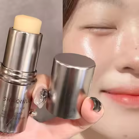 Face Highlight Stick Natural Brighten Moist Highlight Pudding Clear Shimmer Stick Water Shine Gel Hi