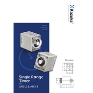 KOZUKA SINGLE RANGE TIMER 240V 8 PIN DOUBLE CONTACT 6SEC-60SEC / 6MIN-60MIN AH3-2