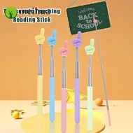 MEIHUAA Finger Reading Sticks, Stainless Steel Telescopic Rod Teaching Pointer, Durable Finger Desig