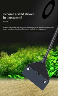 Scraper Algae and Flat Sand two-in-one Fish tank scraper Algae cleaning tool Aquarium Algae Scraper 