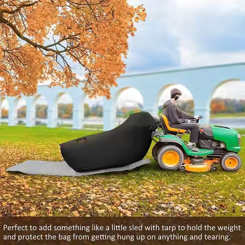 For Most Riding Lawn Mowers 78.7" x 51.2"/ 96" x 56" Large Capacity Lawn Tractor Leaf Bag Grass Catc