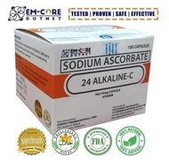 100% AUTHENTIC AND ORIGINAL, Emcore 24 Alkaline C Sodium Ascorbate Original 100/50 capsules,PERFECTLY  FOR EVERYONE and for Babies and Kids Non Acidic No OVER-DOSAGE water soluble... PURE AND NATURAL.