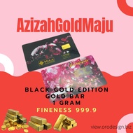 GOLD BAR 1 Gram BLACK GOLD (Slot Type) 😍😍 MAA Precious Metals ⚜️⚜️ ( FREE SHIPPING 🚛🚛) Emas 999.9 💎💍Diiktiraf Fedmas 👍🏻