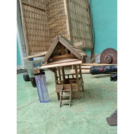 Saung gazebo house made of bamboo, miniature handicrafts, Ministry of Health