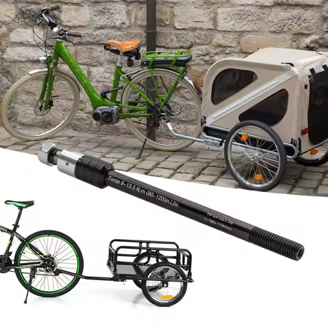 Bike Trailer Thru Axle 160-178mm Cargo Trailer Kid Trailer Thru Axle Kid Trailer Cargo Axle for Bicy