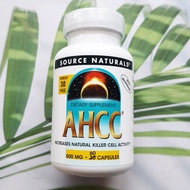 เอเอชซีซี AHCC® 500 mg 60 Capsules Plus BioPerine® Increases Natural Killer Cell Activity (Source Naturals®)
