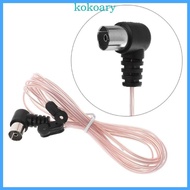 KOK FM Antenna for Indoor Stereo Receiver Ancable Universal 75 Ohm FM Radio Antenna Female Converter