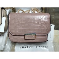 ( Ready Stock ) CNK croc effect Structured Crossbody