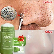 Face Clean Mask Acne Blackhead Remover Green Tea Mask Stick Dispel Blemish Shrink Pore Oil Control E