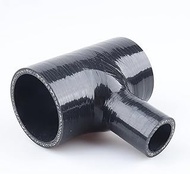 ID 2.25" (57mm), Spout ID 1" (25mm), T-Piece 3 Way BOV Coupler,Full Length 3.9"(100mm),Branch Length