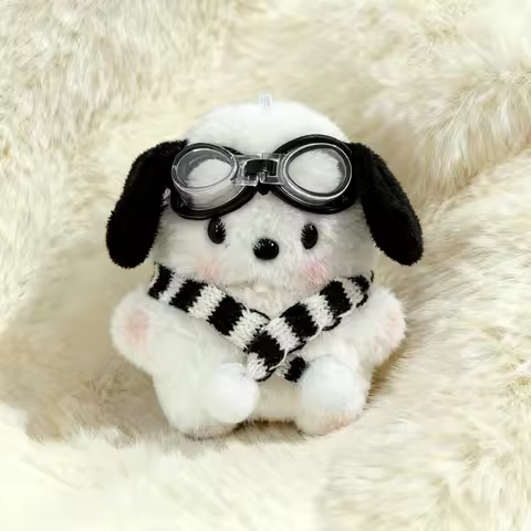 Cute Plush Dog Earphone Case For Airpods Pro3 Pro2 Pro Airpods1 2 3 4 Glasses Dog Protection Headpho